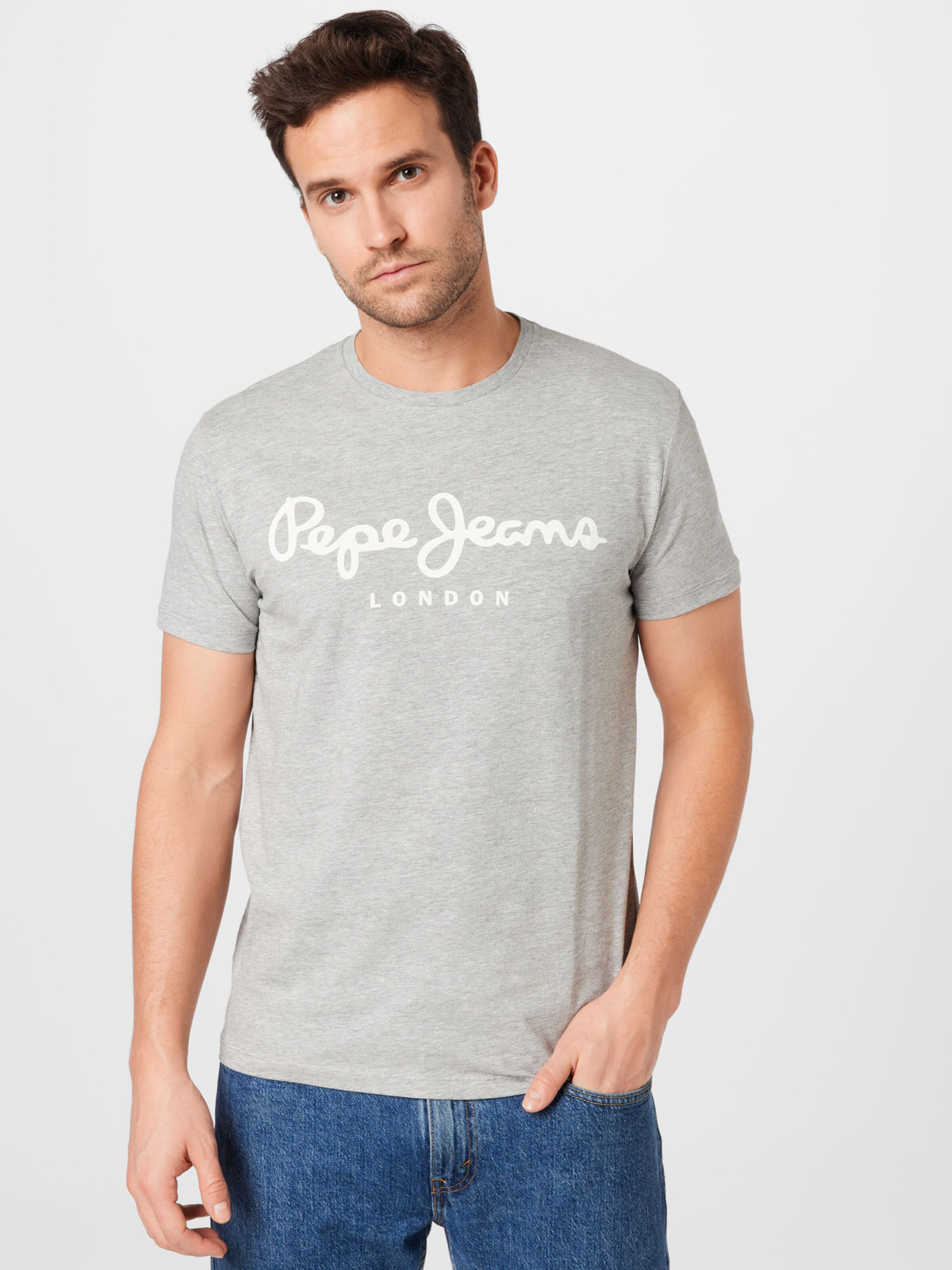 Buy Pepe Jeans Grey Embellished Short Sleeves T-Shirt online